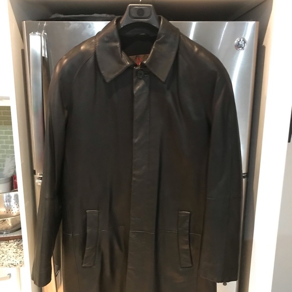 Danier - Brand New 3/4 Length Italian Leather Coat - Picture 4 of 11